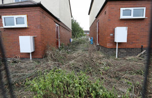 Environmental damage in Sandpits Avenue, Ludlow.
Contractors have caused uproar by cutting trees in the area during the nesting season.
Picture by Phil Blagg Photography.
PB111-2024