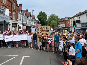 Supporting image for story: 200 road safety campaigners stage protest in Birmingham following serious crashes