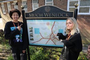 Telford College students in Much Wenlock, where new pick-up points are being introduced from September as part of an improved public transport service.