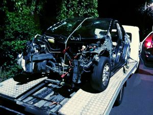 Supporting image for story: Police make two arrests after spotting stripped stolen car being hauled through Wolverhampton