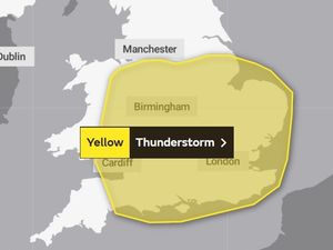 Supporting image for story: Thunderstorms set to hit Shropshire as Met Office issues 14-hour weather warning