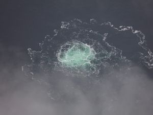 Supporting image for story: Swedish navy sends special diving vessel to area of pipeline leaks