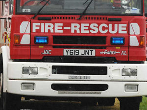 Supporting image for story: Ten firefighters tackle Telford garage blaze