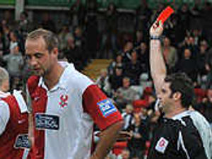 Supporting image for story: Harriers appeal Matthews' red card