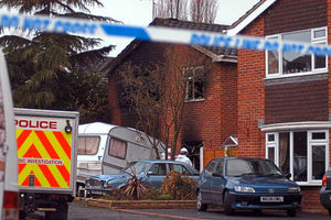 The scene of the fatal house fire in Fishers Lock, Newport, in March 2006