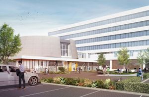 Artist's impression of the frontage of Shirehall