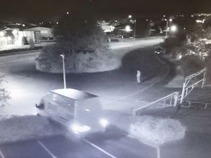 Supporting image for story: WATCH: Raiders smash through hedgerow in stolen van to escape from Telford industrial park