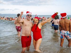 Supporting image for story: Hundreds brave the cold to make a splash for charity