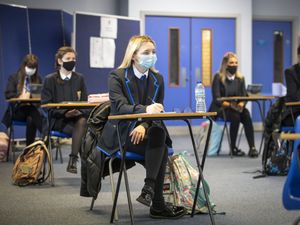 Supporting image for story: Face masks to remain in secondary school and college classrooms after Easter