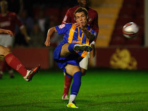 Supporting image for story: Walsall striker Tom Bradshaw looking for 15 goals