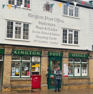 Kington Postmaster Tim Allen is delighted to have been Highly Commended