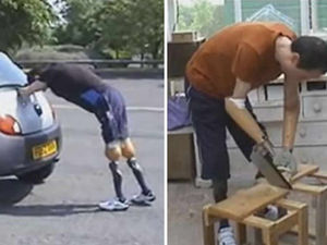 Supporting image for story: WATCH: Quadruple amputee 'Bionic Bob' stars in inspirational training video