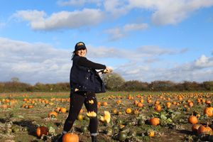 Pumpkin smashing fun at National Forest Adventure Farm
