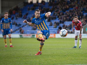 Supporting image for story: FA Cup: Shrewsbury Town 2 Morecambe 0 - Report and Pictures