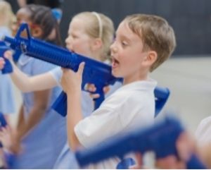 One of the images released by police of the event