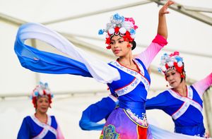 The Chinese dance group Culturekind. Picture: Bob Greaves