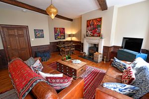 Some of Lucy's paintings are on display at The Gallery House Airbnb above Wyle Blue, in Wyle Cop, Shrewsbury