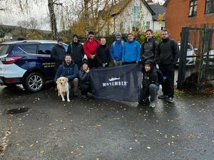 Supporting image for story: Police take a hike for Movember and raise £6,000 for men's health