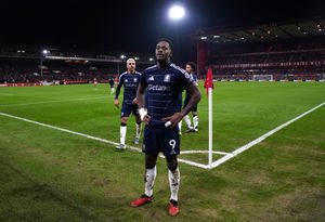 Aston Villa's Jhon Duran celebrates scoring their side's first goal of the game during the Premier League match at The City Ground, Nottingham. Picture date: Saturday December 14, 2024.