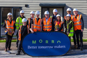 From left: Diana Martin, CEO and Principal at Dudley College; apprentices Ruby Samuel- Andrews, Rio Huges, Mohammad Saquib and Eric Parkinson; Mayor Richard Parker; Mike Nolan, director at GSA; Lisa Capper MBE, Principal at Sandwell College; Mary Doria, project manager at GSA; Abdul Mozzamdar, head of social purpose at Morro; and Matthew Moore, Morro CEO.