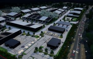 An illustrative drawing of how a new business park development in Whitchurch could look (Planning portal)