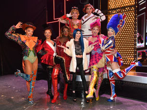 Supporting image for story: Cast of Kinky Boots meet Dudley schoolboy drag queen