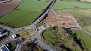 The roundabout in April 2021