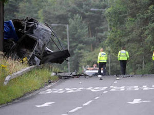 Supporting image for story: Lorry driver dead in horror M5 crash