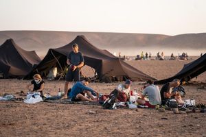 Sleeping arrangements for the Marathon des Sables.