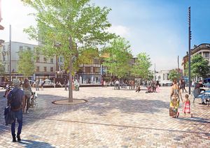 Queen Square, looking towards Beatties, would continue to be an important public space