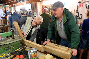 Cannock Shed group who meet at the Museum of Cannock Chase. Pictured, left, Dave Persall and Bill Read