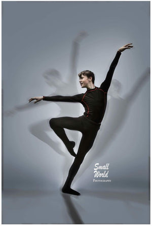 Ballet student James Garrington is hoping to take up a space at the world-renowned English National Ballet School