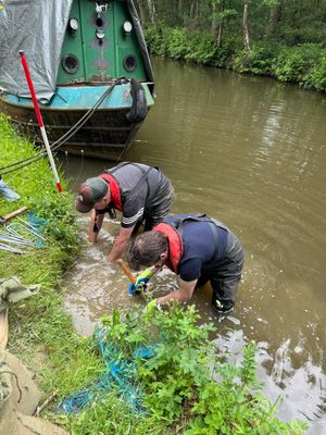 Wrekin Products participated in canal clean up day in support of the Canal & River Trust