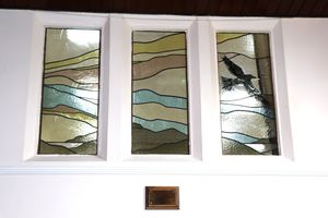 The windows created in memory of Brendan Wignall.