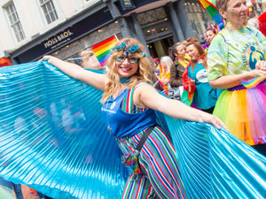 Supporting image for story: Birmingham Pride: Thousands march through city in defiant celebration 