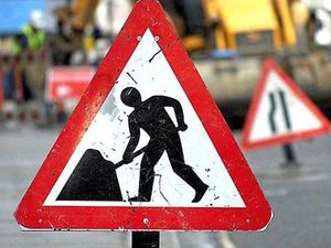 Supporting image for story: Temporary lights during cable work in Shrewsbury