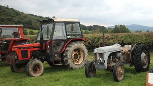 Adam Lewis' Zetor came 2nd in the original classic while Pete Harris fergie came third in the original vintage tractor