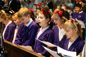 St Mary’s School Choir from Shawbury village made the event a real community occasion.