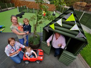Supporting image for story: Blaze-hit Telford nursery gets £10,000 helping hand from its neighbours