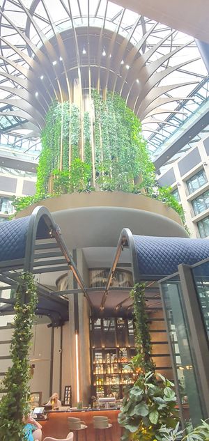 The mighty Living Tree, the centrepiece of the hotel