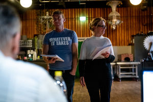 Richard Cadell and Gill Jordan. Photo by Graeme Braidwood