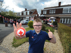 Supporting image for story: Tyler, 8, follows in Captain Tom’s footsteps