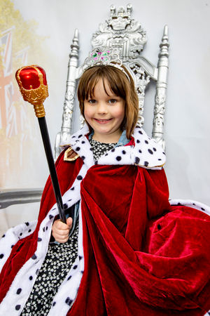 Imogen Williams, aged five, from Hednesford at Market Place in Cannock 
