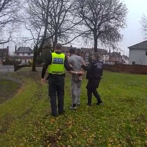 The wanted man was arrested and taken into custody