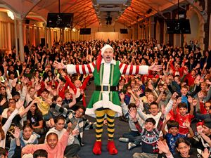 Supporting image for story: 'Being different is a superpower!' Comedian and author David Walliams shares love for reading during surprise visit to 800 Wolverhampton children