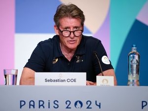 Lord Sebastian Coe, President of World Athletics during a press conference at the Main Press Centre on the sixteenth day of the 2024 Paris Olympic Games in France