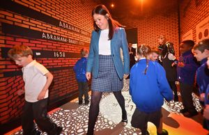 Lisa Nandy joined primary school children checking out the attractions at the Enginuity museum.