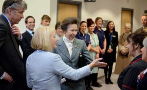 The Princess Royal is shown around the Women and Children's Centre at the Princess Royal Hospital, Telford