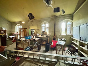 Inside the former Church of England School on St Luke's Road, Ironbridge.