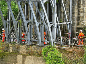 Supporting image for story: Iron Bridge in scaffolding: Preserving an icon of the Industrial Revolution